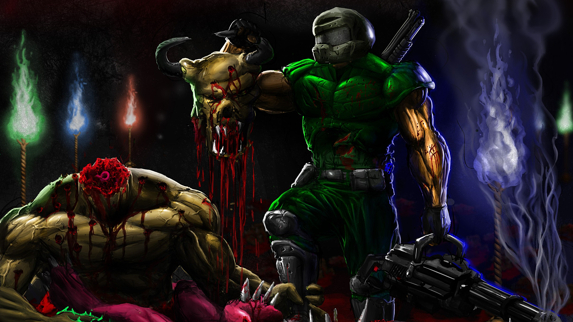 Video Game Brutal Doom HD Wallpaper | Background Image