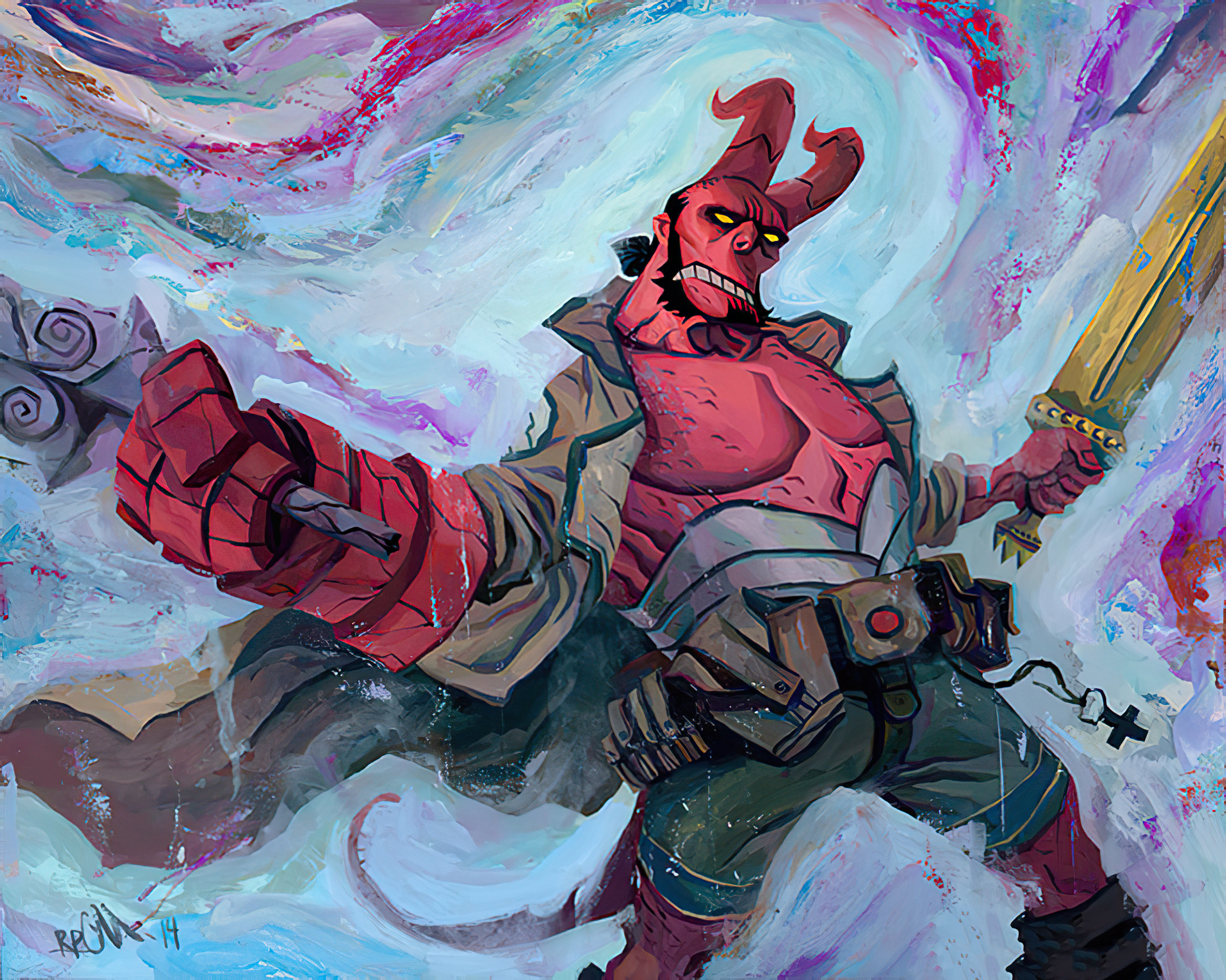 Comics Hellboy HD Wallpaper | Background Image