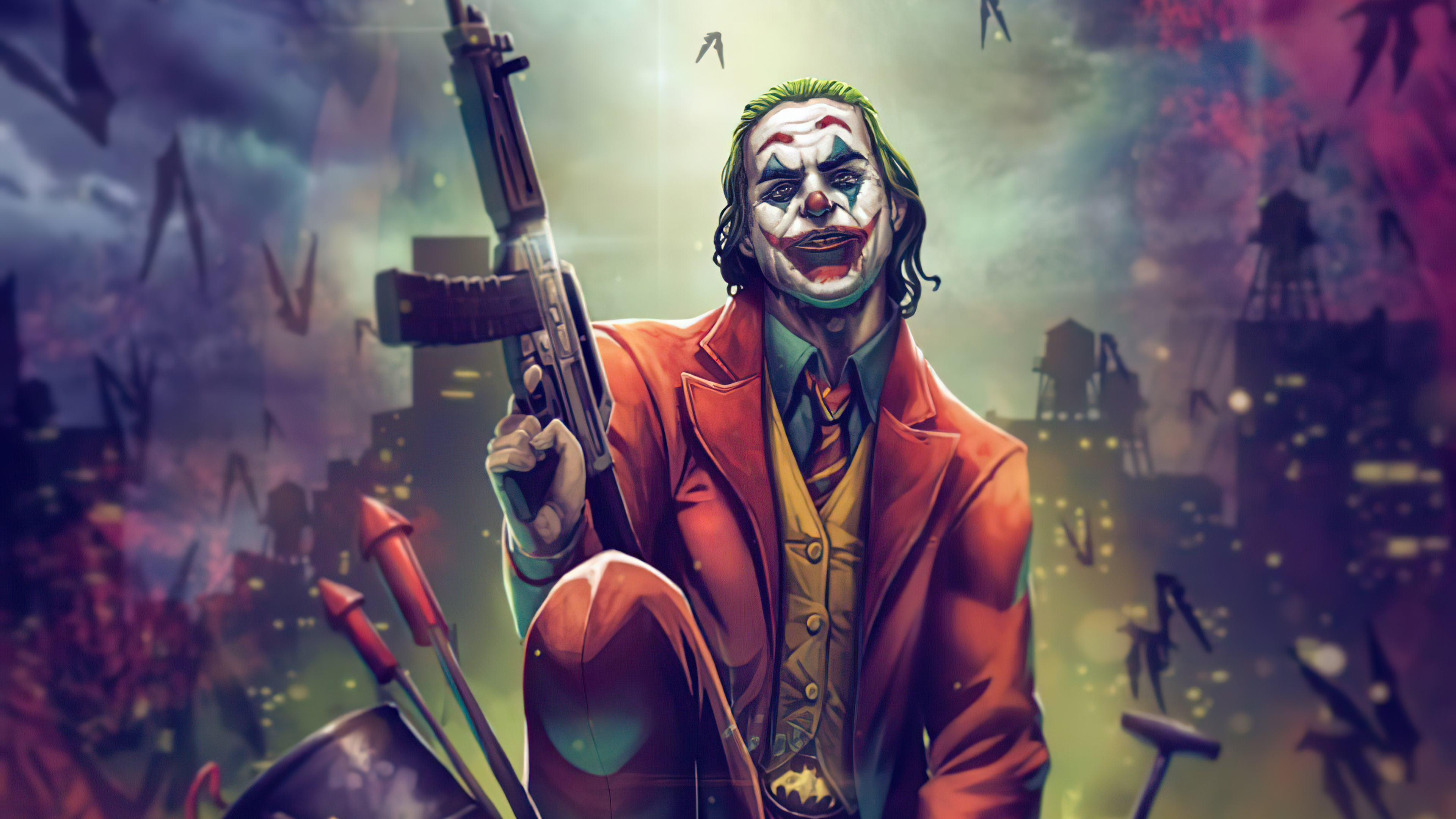 Comics Joker 4k Ultra HD Wallpaper by Vinz El Tabanas