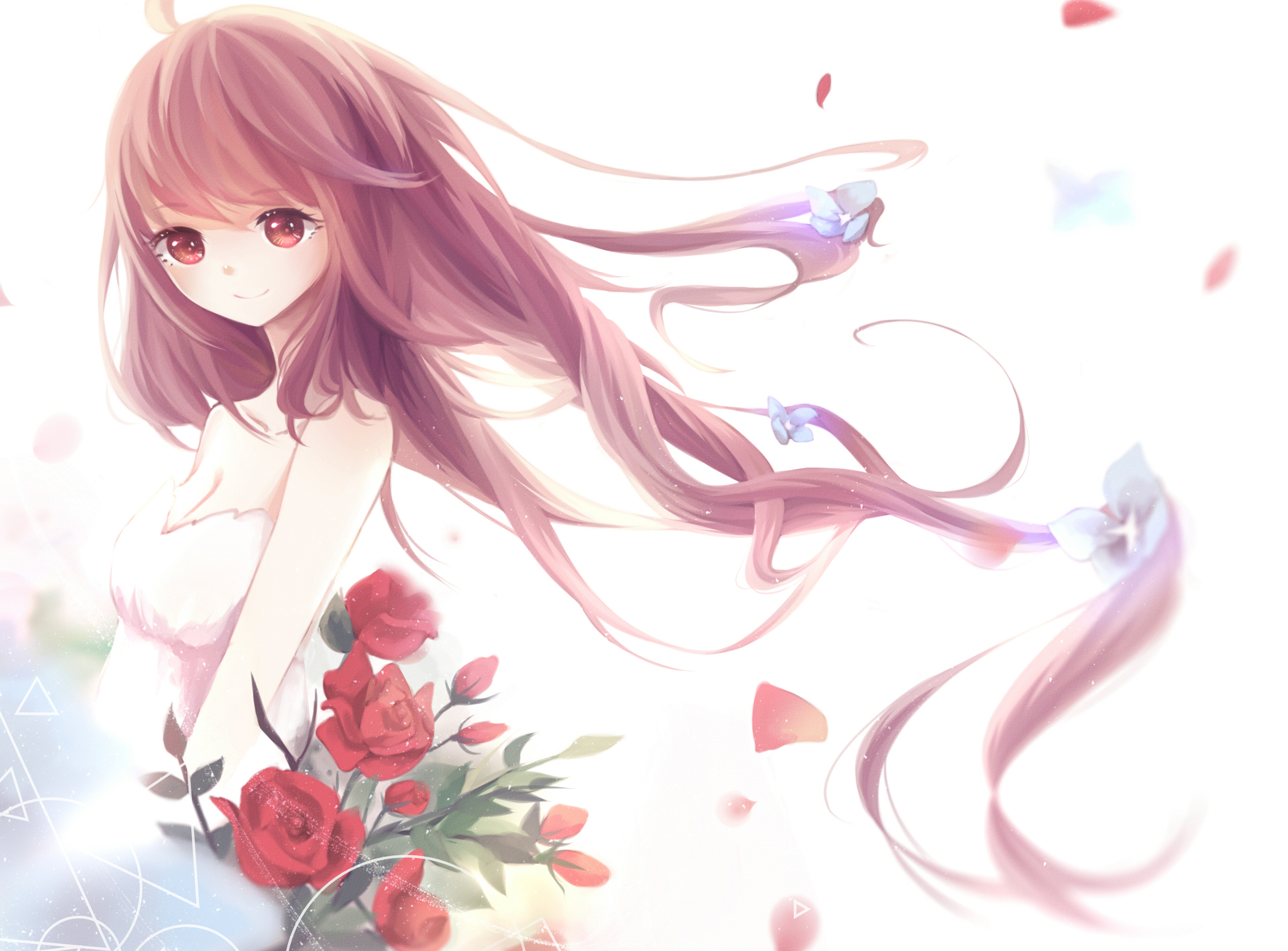 Download Brown Hair Long Hair Red Eyes Yuezheng Ling Anime Vocaloid HD