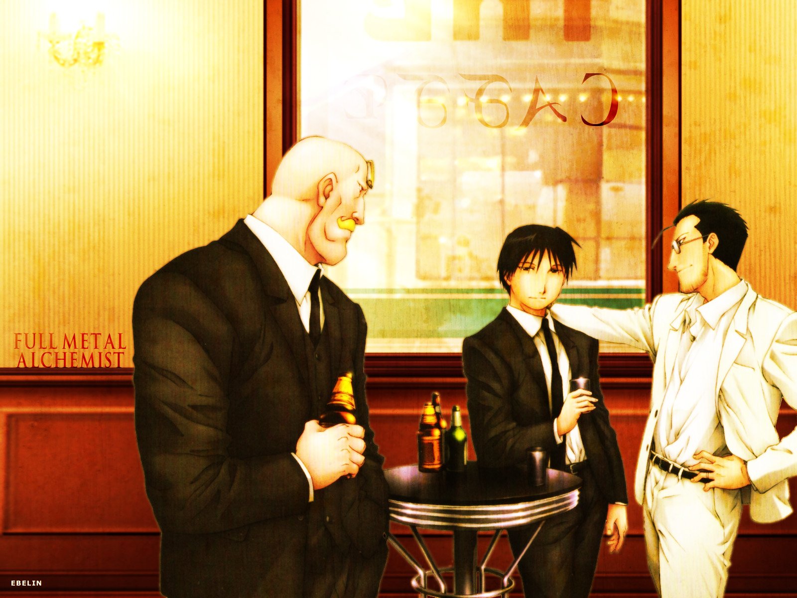 Download Alex Louis Armstrong Maes Hughes Roy Mustang Anime Fullmetal Alchemist Wallpaper