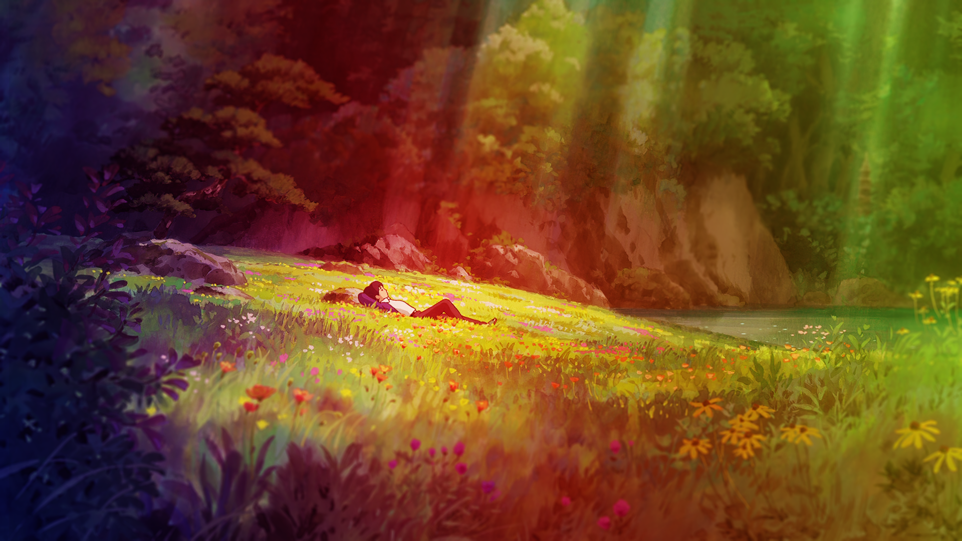 Download Flower Meadow Anime The Secret World Of Arrietty 4k Ultra HD Wallpaper