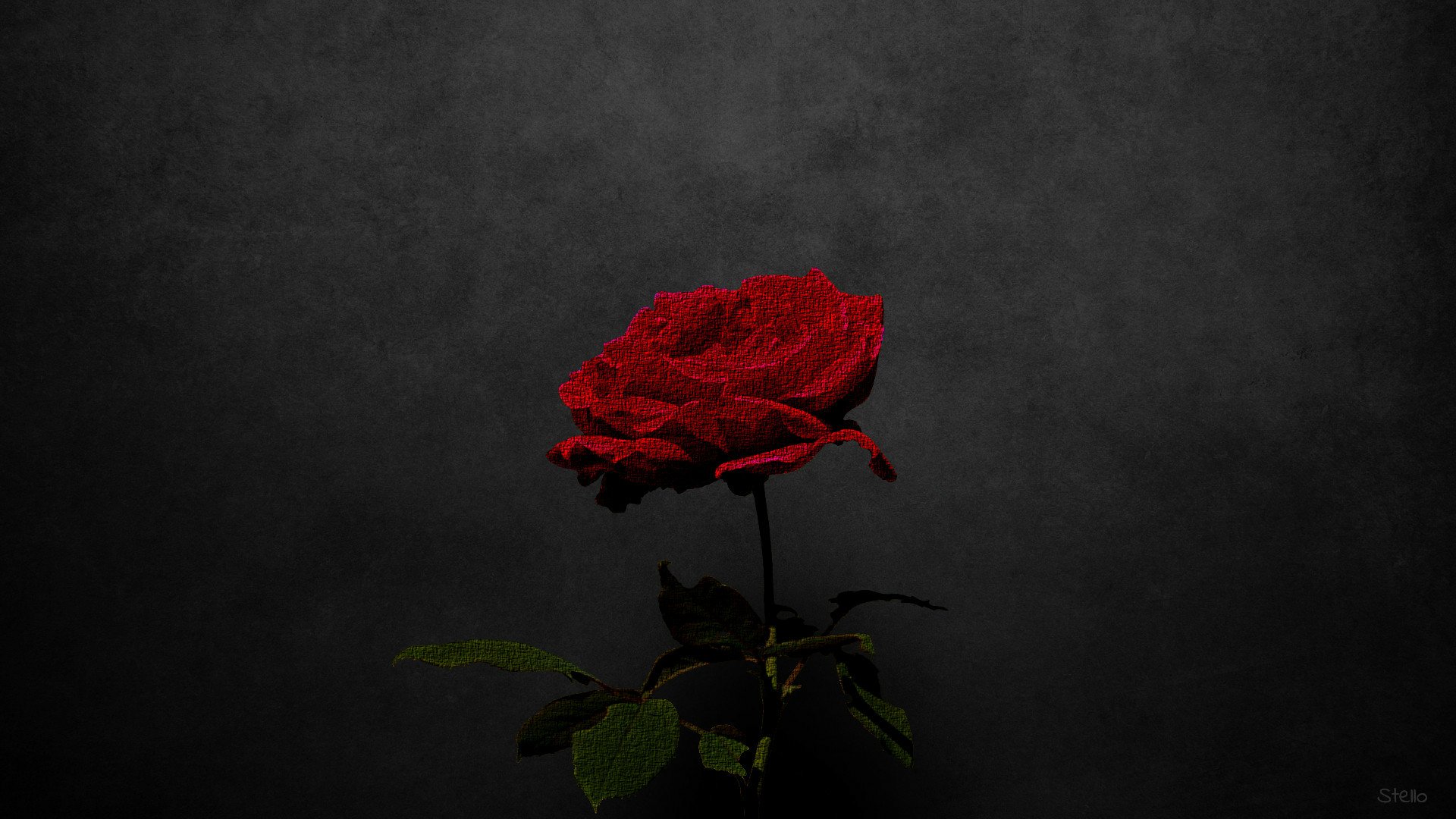 Download Red Flower Rose Artistic Flower HD Wallpaper by Stello