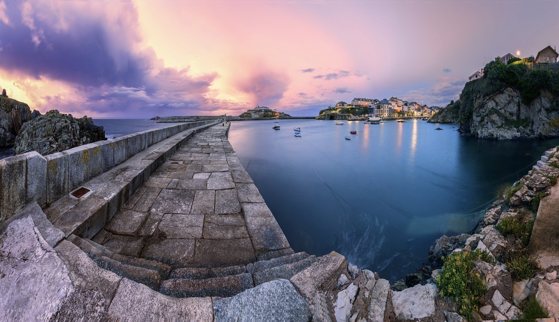 Download Asturias Spain Man Made Town HD Wallpaper