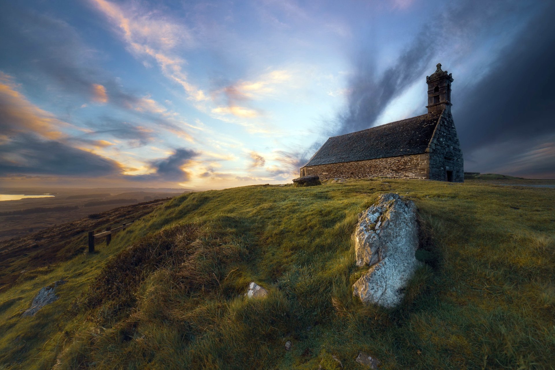 Download Finistère Religious Chapel HD Wallpaper