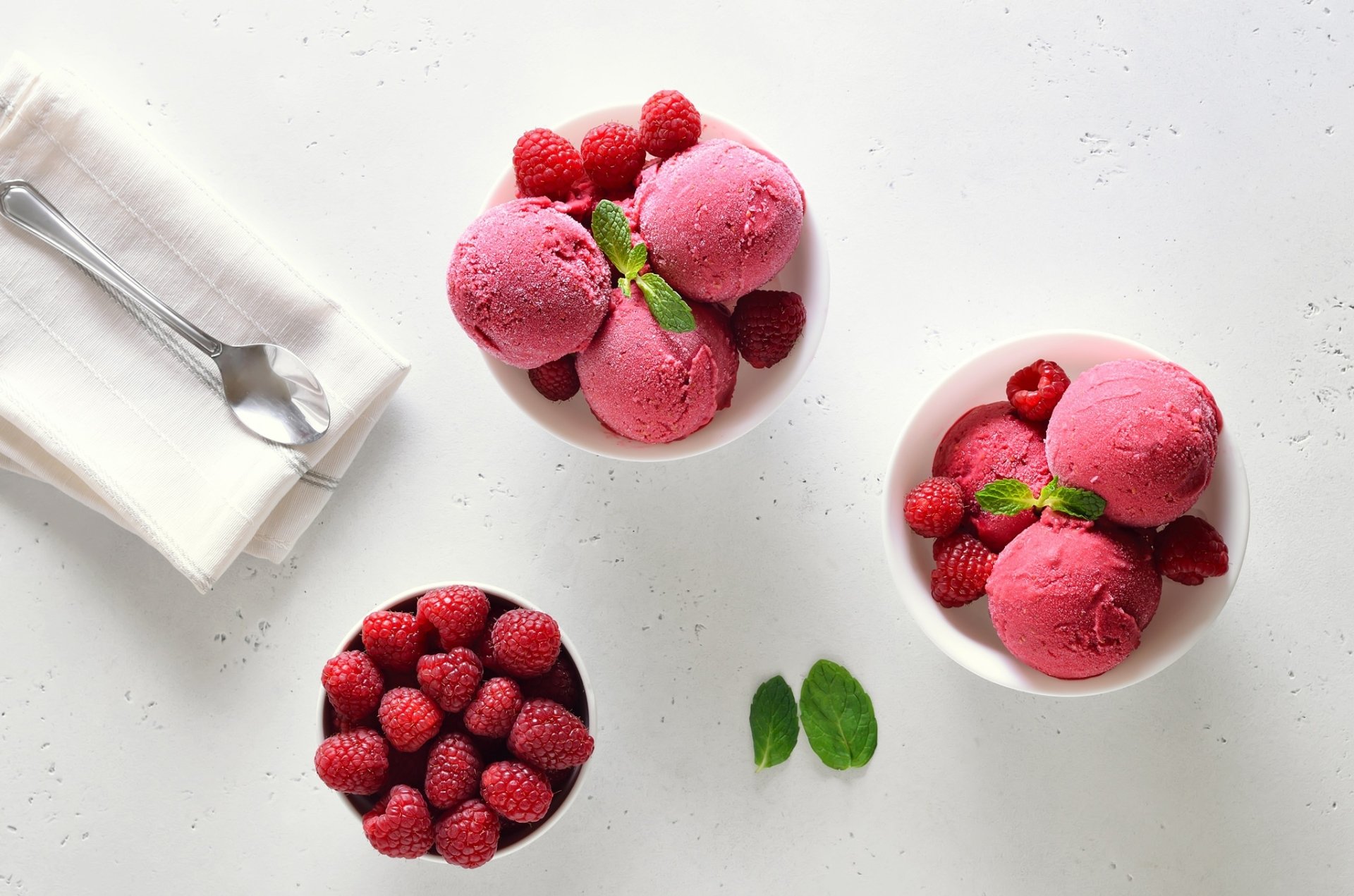 Download Berry Fruit Still Life Raspberry Food Ice Cream HD Wallpaper