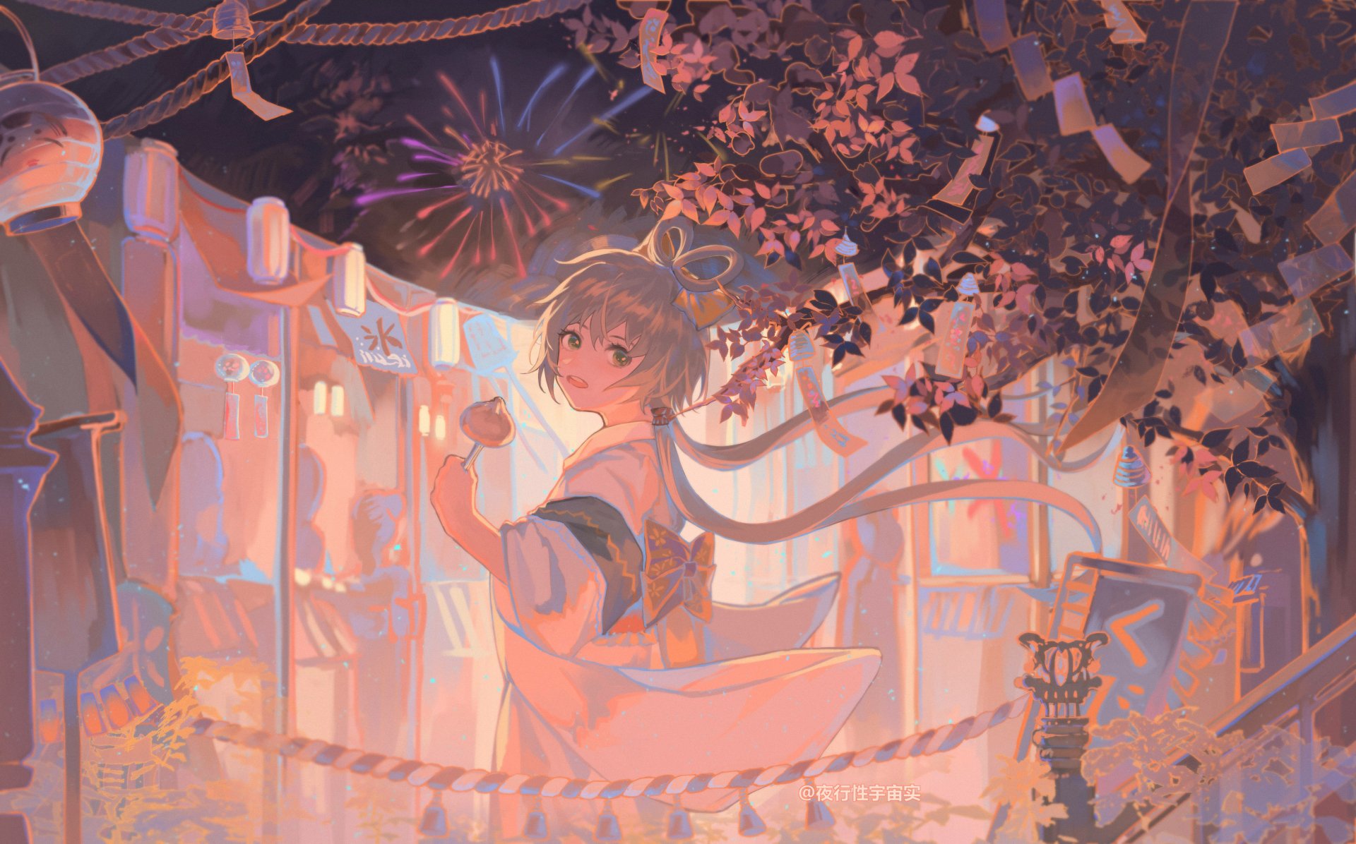 Download Luo Tianyi Anime Vocaloid HD Wallpaper by 夜行性宇宙实