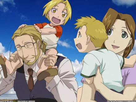 Trisha Elric Van Hohenheim Alphonse Elric Edward Elric Anime Fullmetal Alchemist HD Desktop Wallpaper | Background Image