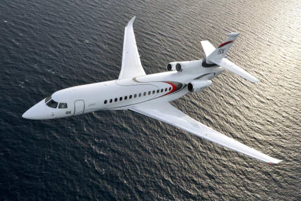 passenger plane aircraft private jet vehicle Dassault Falcon 8X HD Desktop Wallpaper | Background Image