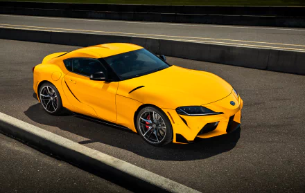 yellow car car Toyota Toyota GR vehicle Toyota GR Supra HD Desktop Wallpaper | Background Image