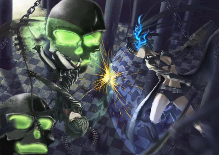 Dead Master (Black Rock Shooter) Anime Black Rock Shooter HD Desktop Wallpaper | Background Image