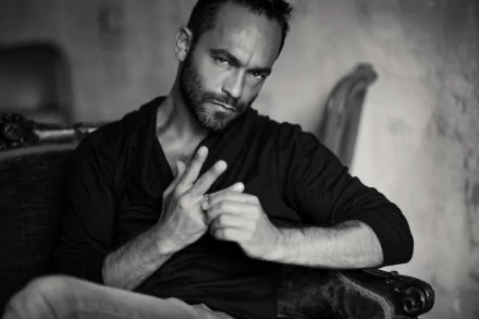 beard Black & White man model HD Desktop Wallpaper | Background Image