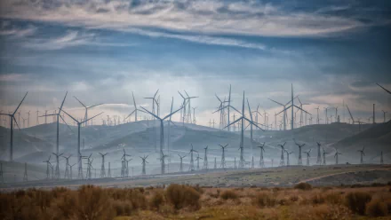 man made wind turbine HD Desktop Wallpaper | Background Image