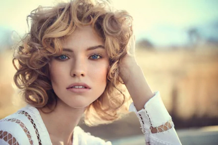 Sasha Luss woman face HD Desktop Wallpaper | Background Image