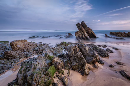 seascape Asturias Spain coast nature coastline HD Desktop Wallpaper | Background Image
