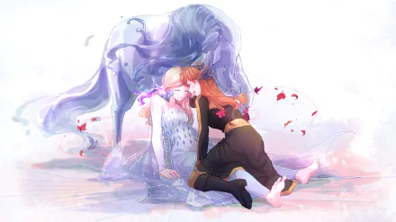 feet barefoot Elsa (Frozen) Anna (Frozen) movie Frozen 2 HD Desktop Wallpaper | Background Image