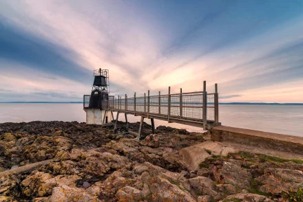  England, Somerset, Battery Point Lighthouse