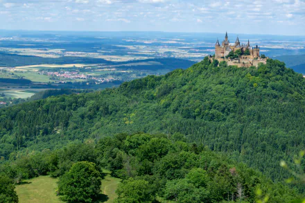 landscape Germany castle forest man made Hohenzollern Castle HD Desktop Wallpaper | Background Image
