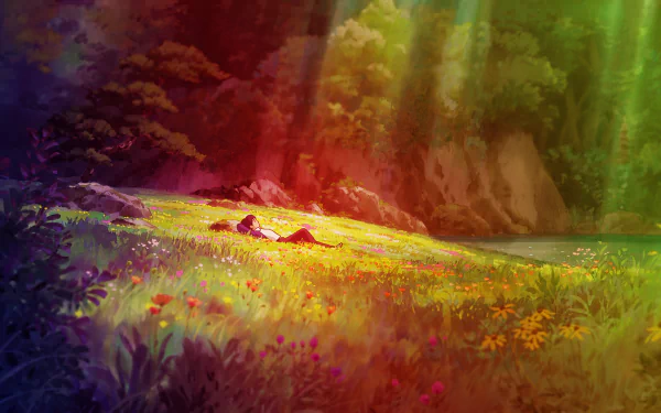 flower meadow Anime The Secret World Of Arrietty HD Desktop Wallpaper | Background Image