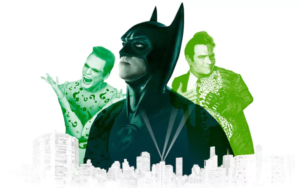 Tommy Lee Jones Jim Carrey Val Kilmer Two-Face Riddler (DC Comics) Batman movie batman forever HD Desktop Wallpaper | Background Image
