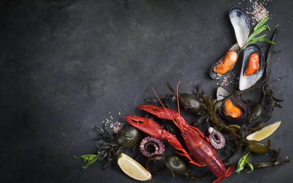 still life crayfish food seafood HD Desktop Wallpaper | Background Image