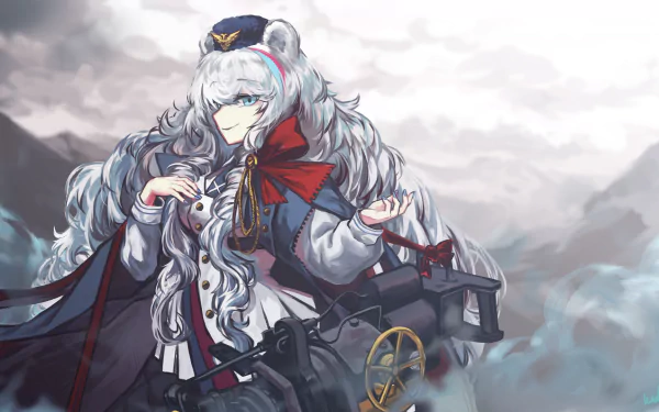 aqua eyes uniform white hair long hair Rosa (Arknights) video game Arknights HD Desktop Wallpaper | Background Image