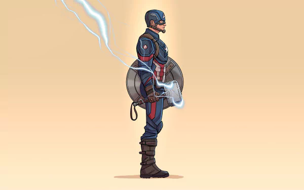 Mjölnir Comic Captain America HD Desktop Wallpaper | Background Image