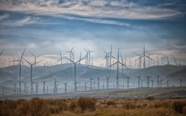 man made wind turbine HD Desktop Wallpaper | Background Image