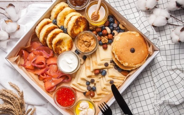 Food Pancake Breakfast HD Wallpaper | Background Image