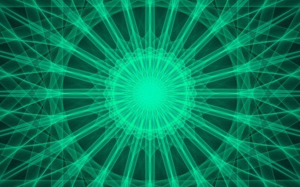 Abstract Kaleidoscope Green HD Wallpaper | Background Image