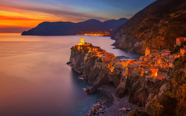 Italy man made Vernazza HD Desktop Wallpaper | Background Image