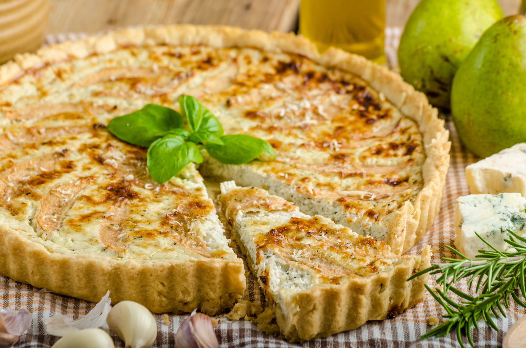 Pear and Roquefort Tart
