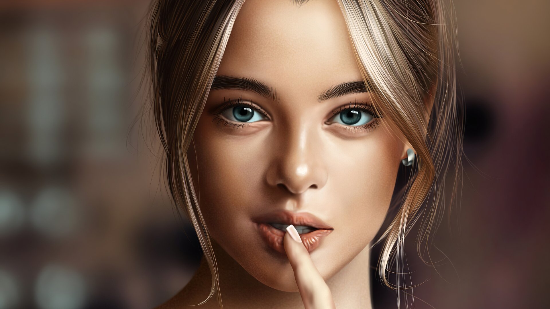 Download Face Woman Artistic 4k Ultra HD Wallpaper by Jinsung Lim
