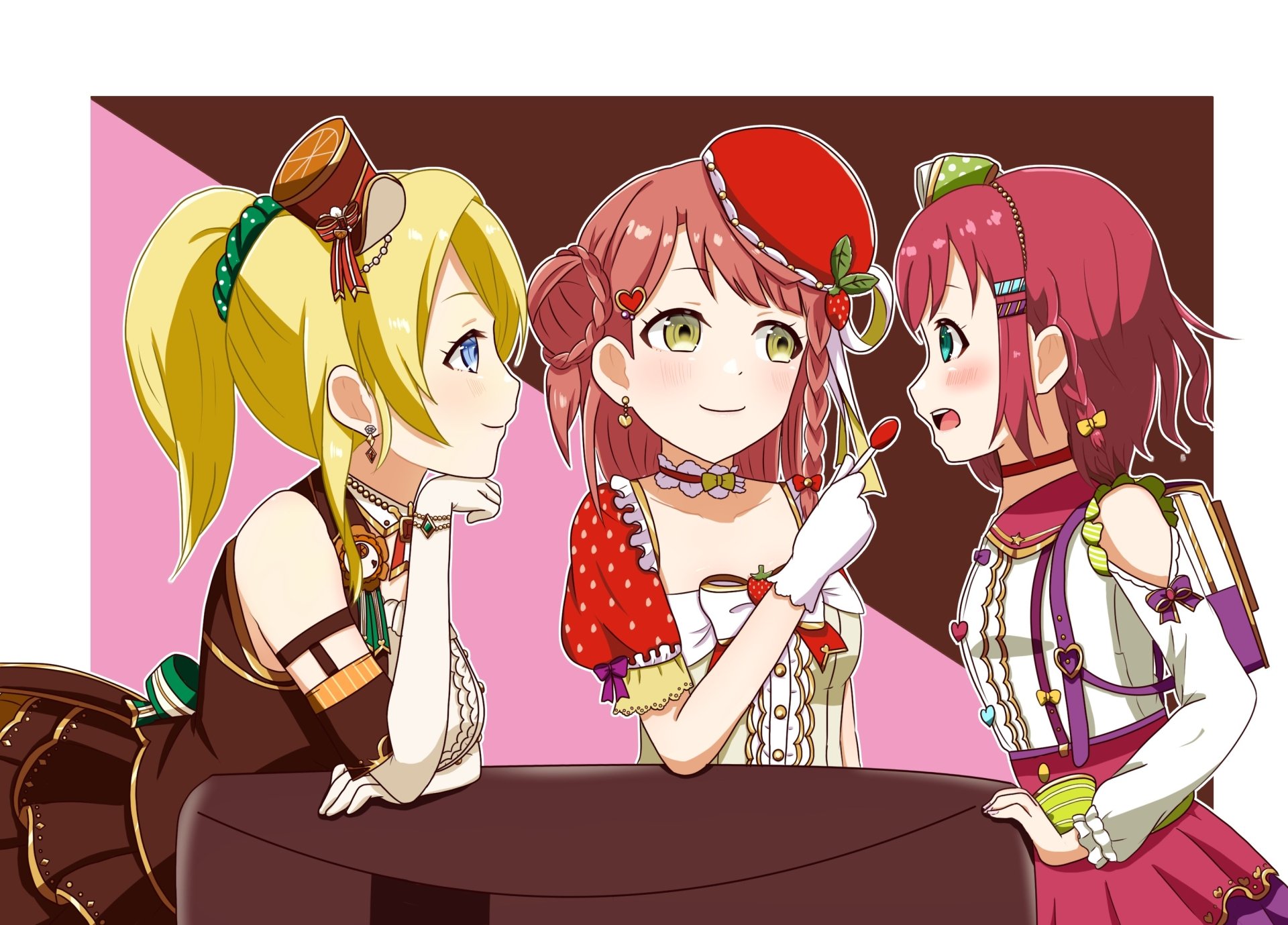 Download Ayumu Uehara Ruby Kurosawa Eri Ayase Anime Love Live! HD Wallpaper by こまり。