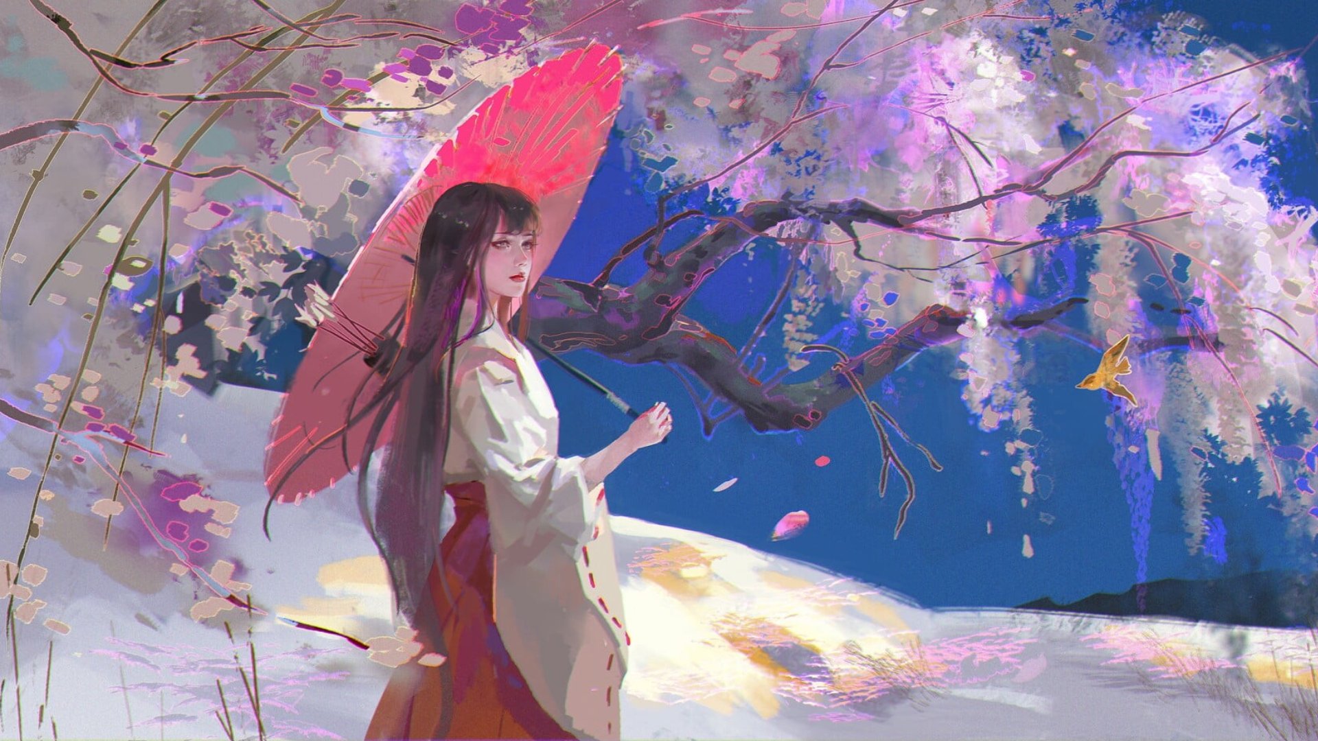 Download Tree Fantasy Oriental HD Wallpaper | 1920x1080 | Wallpaper Abyss