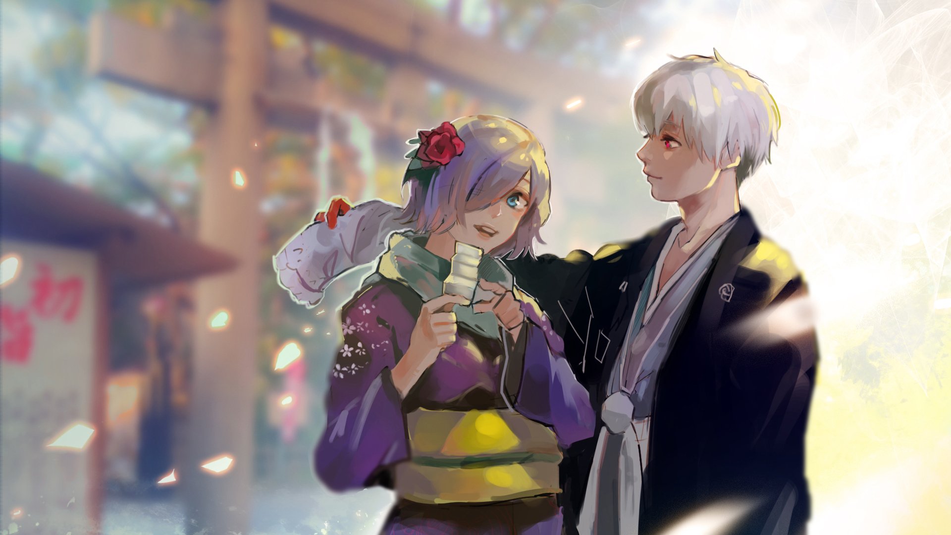 Download Touka Kirishima Ken Kaneki Anime Tokyo Ghoul:re 4k Ultra HD Wallpaper