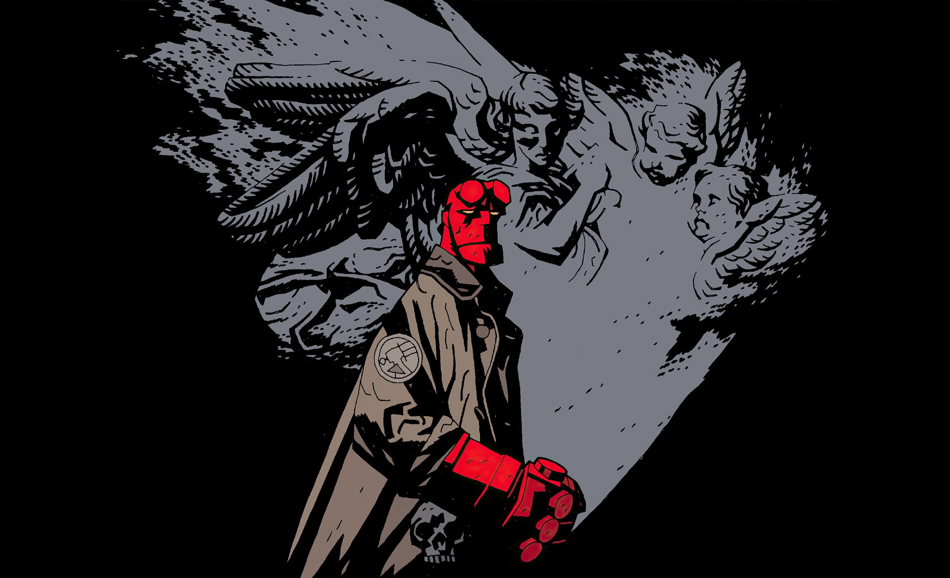 Download Comic Hellboy 4k Ultra HD Wallpaper | 3840x2334 | Wallpaper Abyss