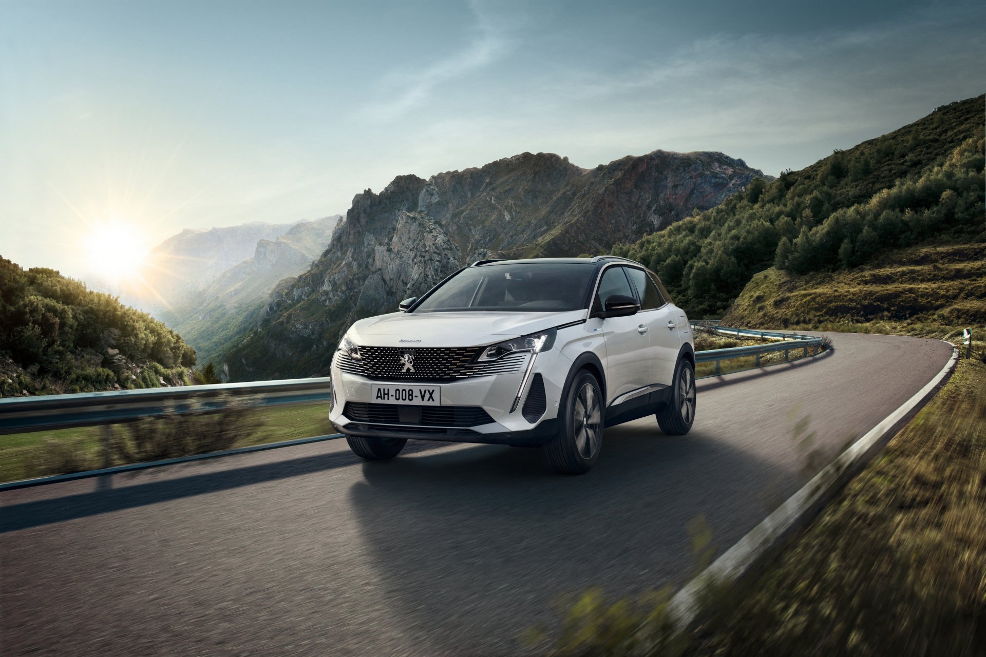 Download White Car SUV Peugeot 3008 GT Peugeot Car Vehicle Peugeot 3008 4k Ultra HD Wallpaper