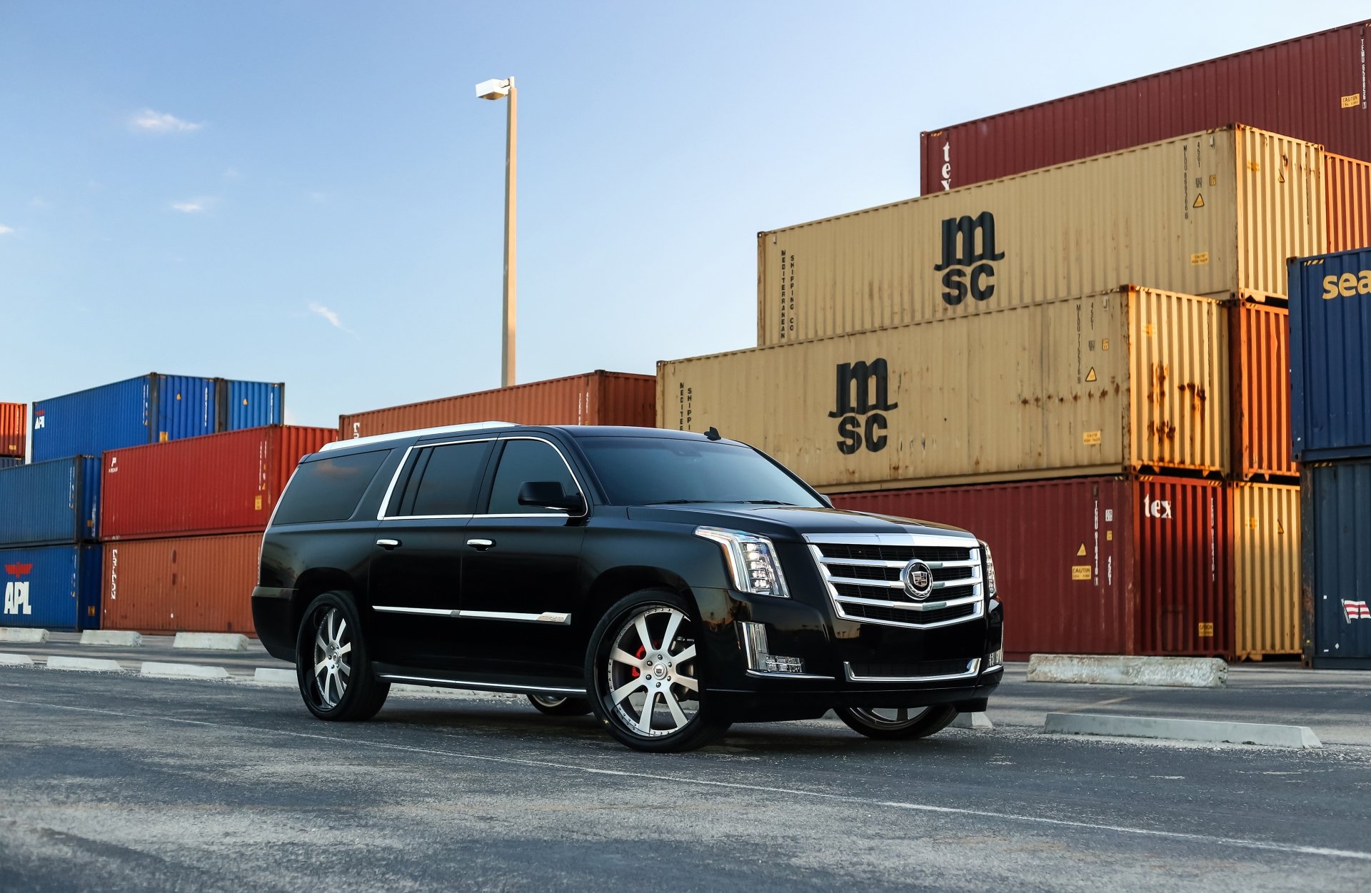 Download Black Car Car SUV Cadillac Vehicle Cadillac Escalade 4k Ultra HD Wallpaper