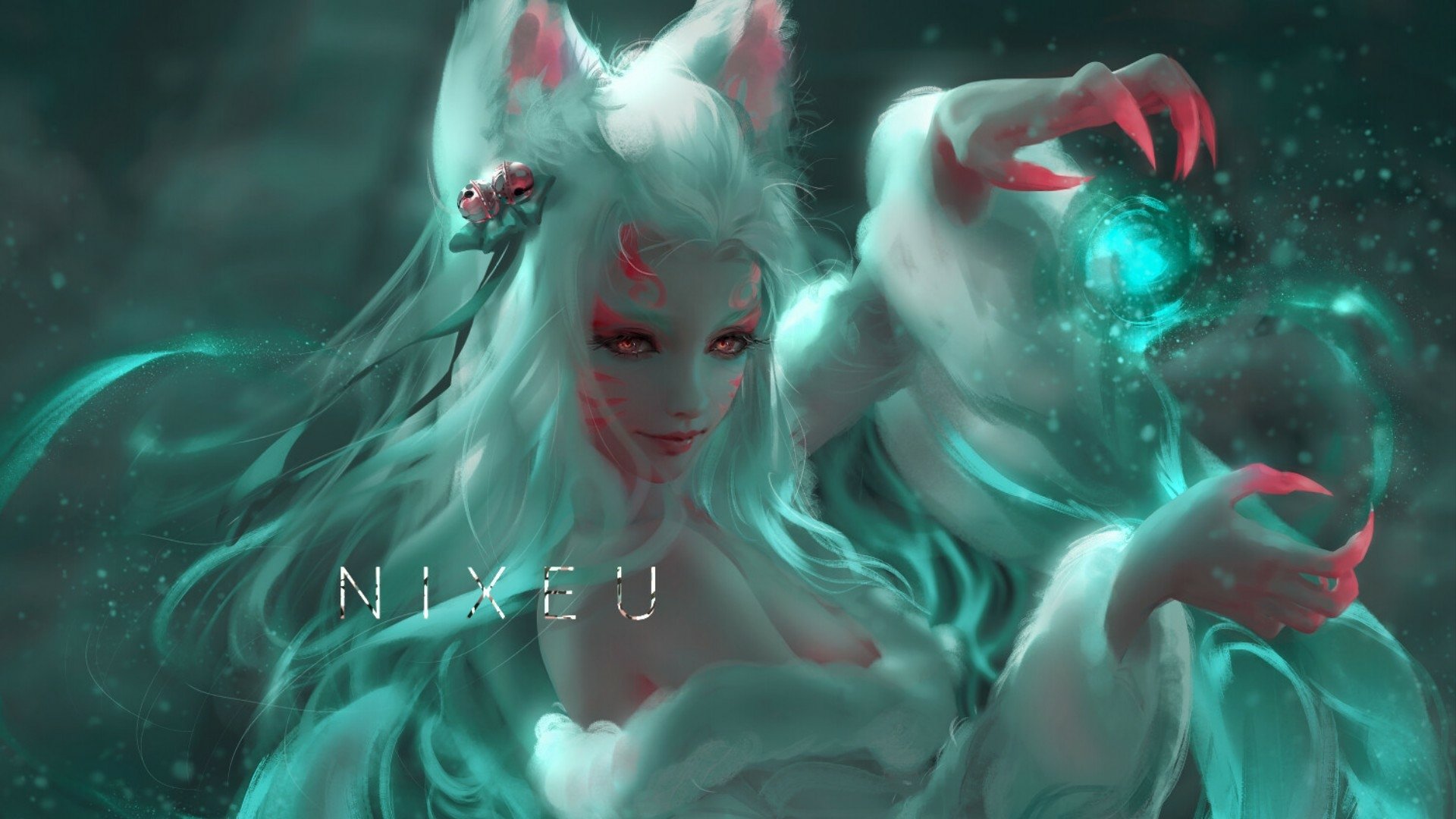Download Ahri (League Of Legends) Video Game League Of Legends HD Wallpaper by NIXEU