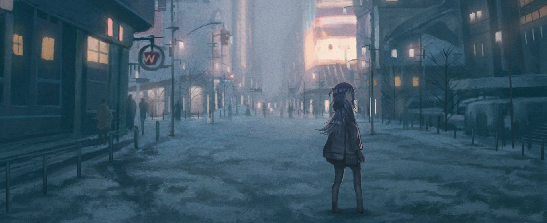 Download Anime Original HD Wallpaper by ふきた