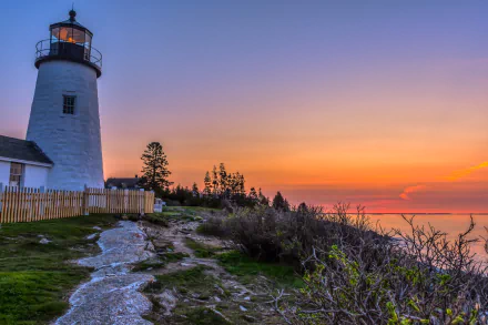  USA, Pemaquid Point Lighthouse, Gulf of Maine