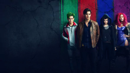 Koriand'r Garfield Logan Dick Grayson Starfire (DC Comics) Raven (DC Comics) Beast Boy Robin (DC Comics) TV Show titans HD Desktop Wallpaper | Background Image