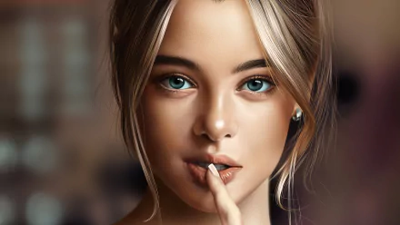 face woman artistic HD Desktop Wallpaper | Background Image