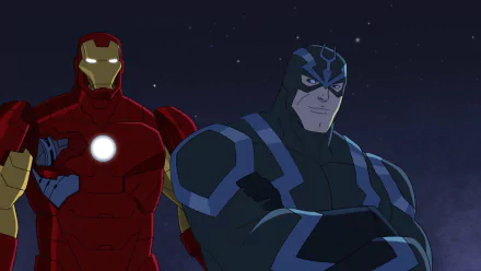Marvel's Avengers Ultron Revolution Iron Man Black Bolt TV Show Marvel's Avengers Assemble HD Desktop Wallpaper | Background Image