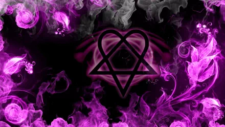 HIM (band) Heartagram Abstract purple abstract purple HD Desktop Wallpaper | Background Image