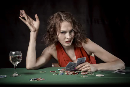 casino card game woman mood HD Desktop Wallpaper | Background Image