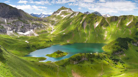 Bavaria Germany mountain nature lake HD Desktop Wallpaper | Background Image