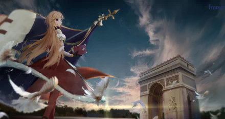 Richelieu (Azur Lane) Anime Azur Lane HD Desktop Wallpaper | Background Image