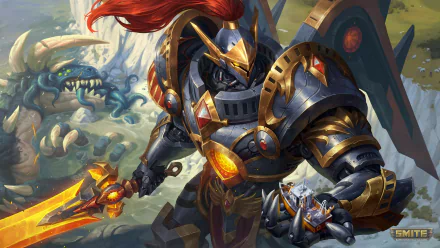 King Arthur (Smite) video game Smite HD Desktop Wallpaper | Background Image